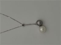 Collana Gioielleria Dossena  Donna in Oro bianco Perla COOR-284-253
